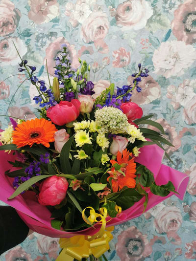 Time To Celebrate Flower Bouquet Bumble Bee Garden Florists Dromore Tyrone Northern Ireland